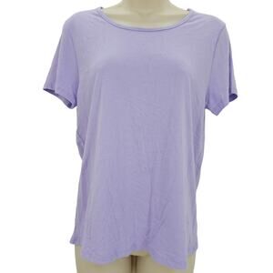 Threads 4 Thought Womans size XS Purple Short Sleeve Crossover Back T-shirt NEW